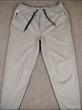 Men's RLX Ralph Lauren Grey Heather Fleece Jogger Pants Sz Medium